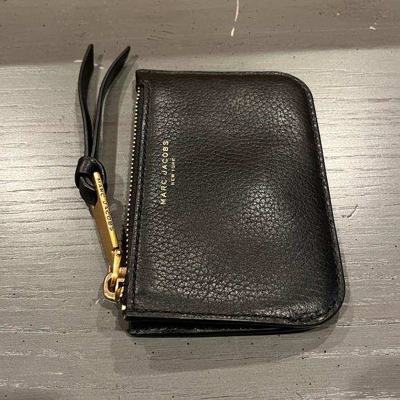 Marc Jacobs Black Coin Card Key Pouch Wallet - Picture 5 of 13